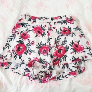 Charlotte Russe Floral Print Shorts
